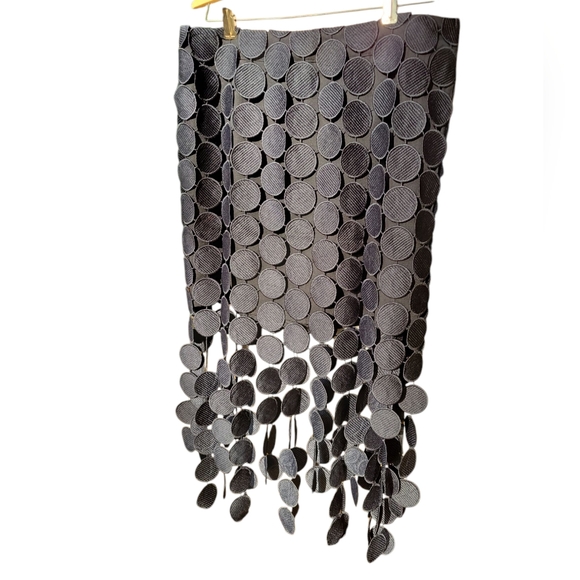 Commense Dresses & Skirts - NWT Commense Laser Cut Circle Layered Fringe Pencil Skirt Size XL